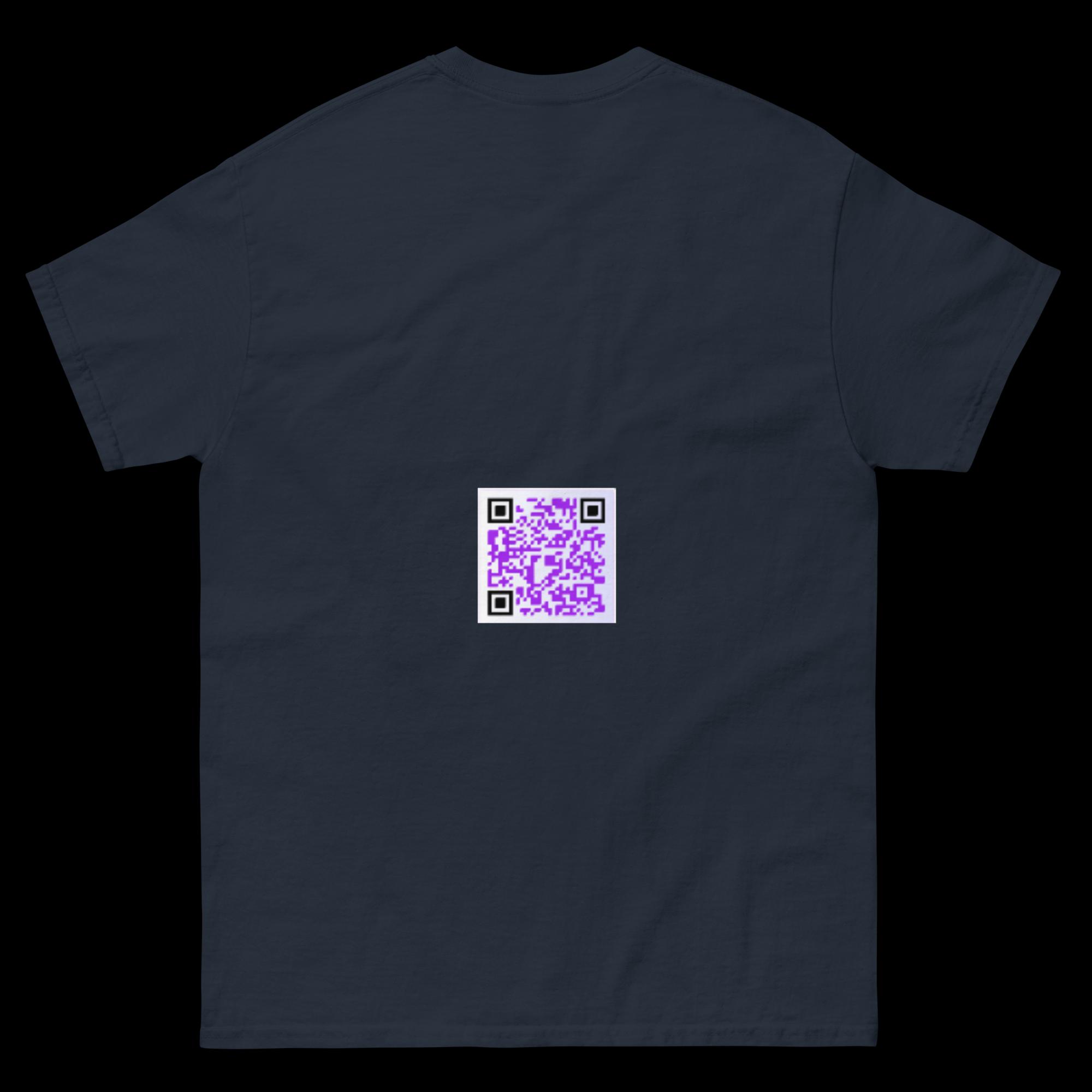 T-shirt classique unisexe - QRCode imprimé bas/dos – Image 2