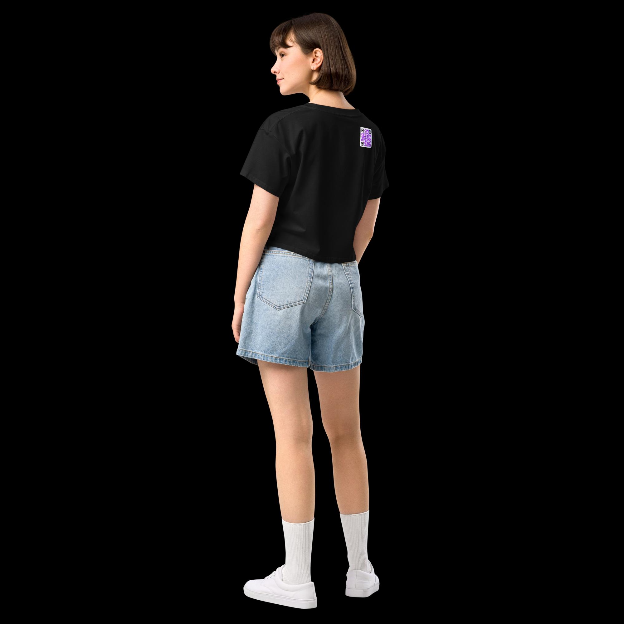 Crop top pour femme - QRCode imprimé dos – Image 2