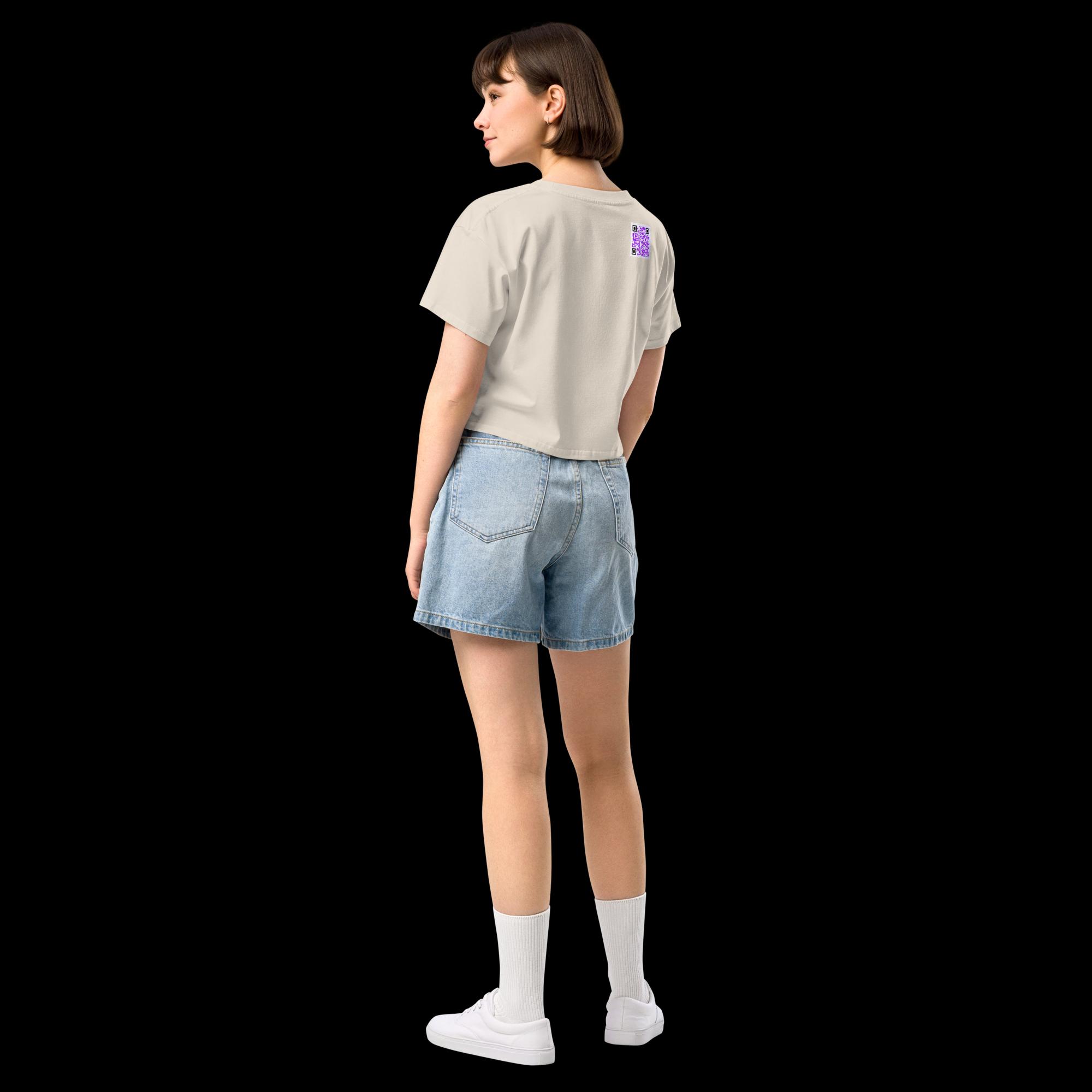 Crop top pour femme - QRCode imprimé dos – Image 10