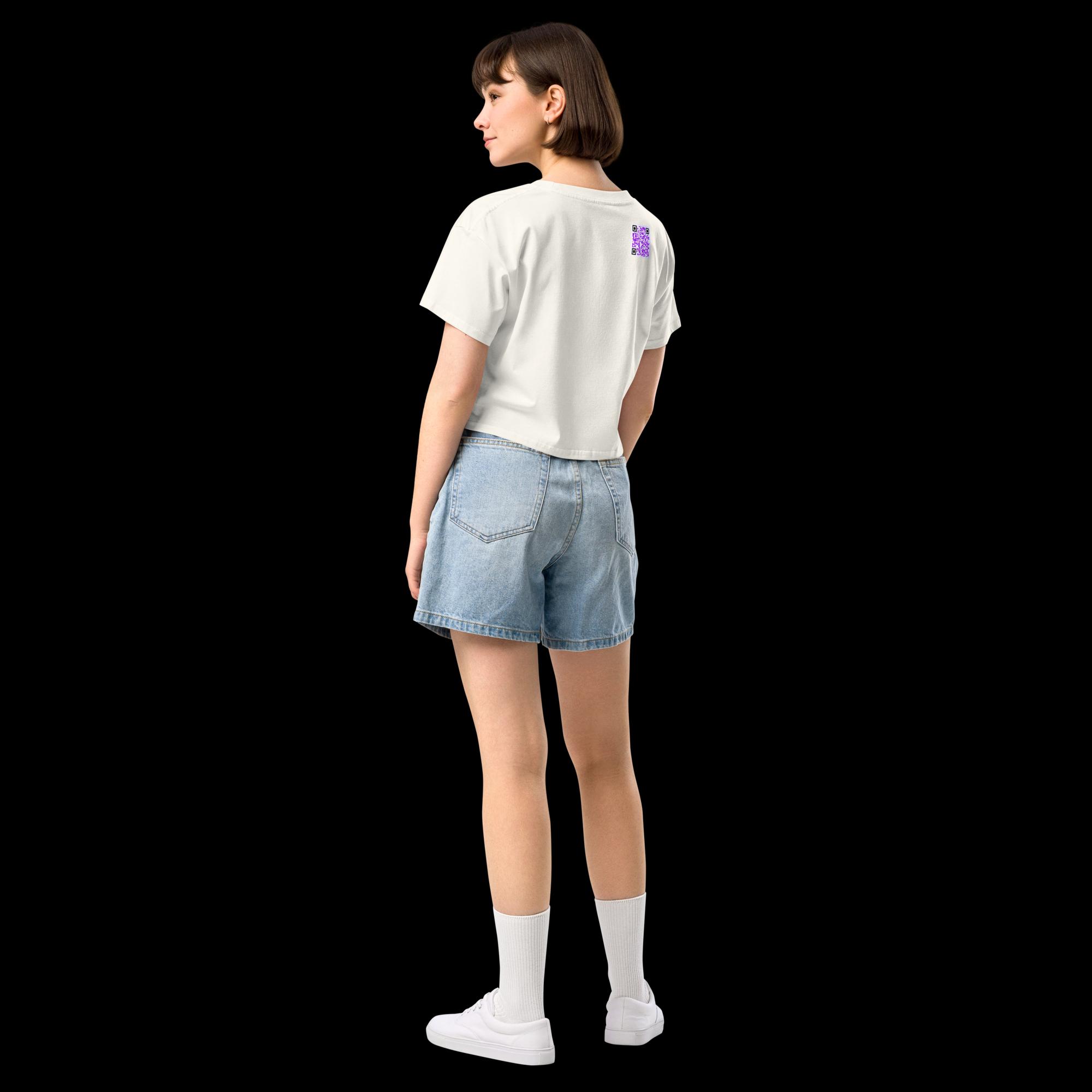 Crop top pour femme - QRCode imprimé dos – Image 4