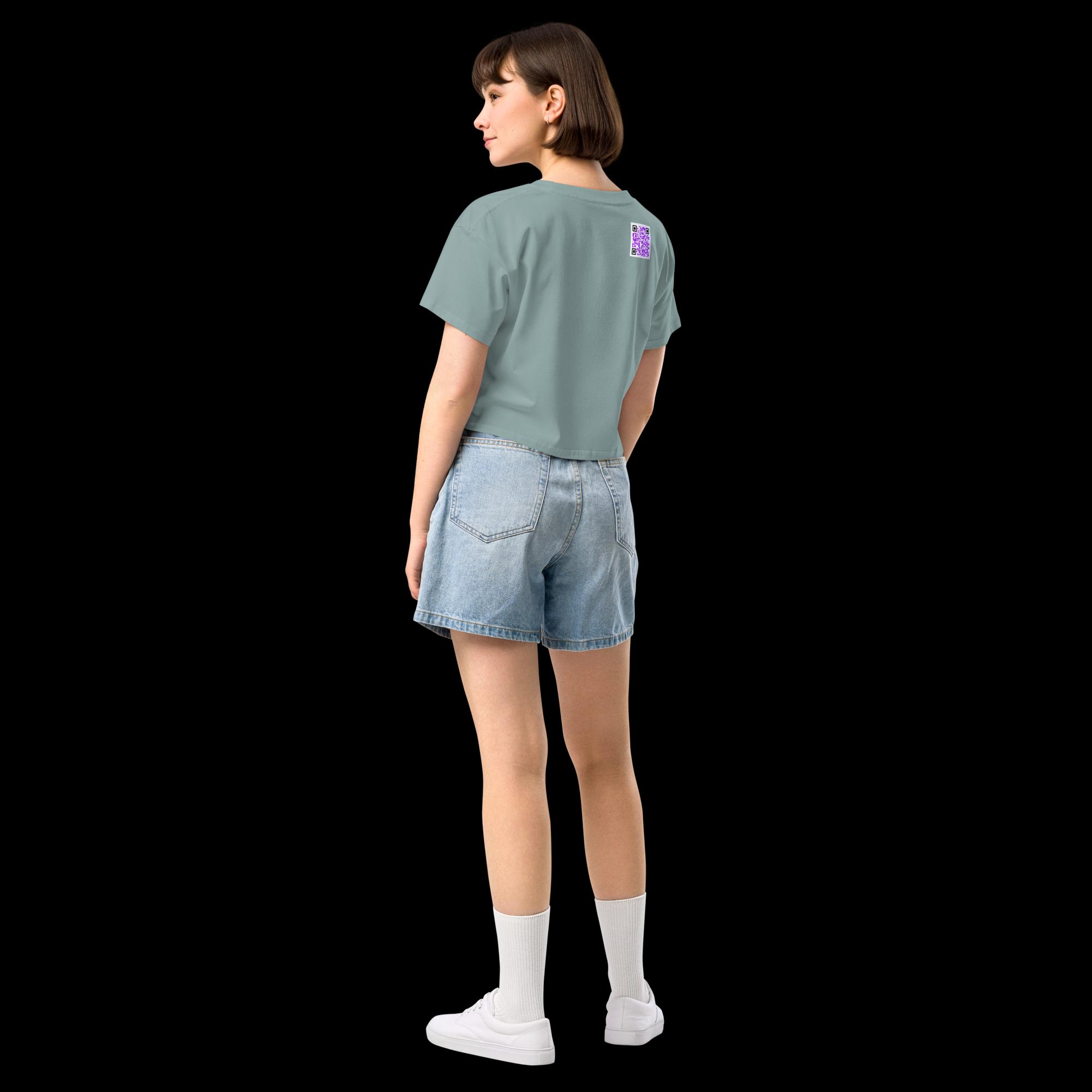 Crop top pour femme - QRCode imprimé dos – Image 11