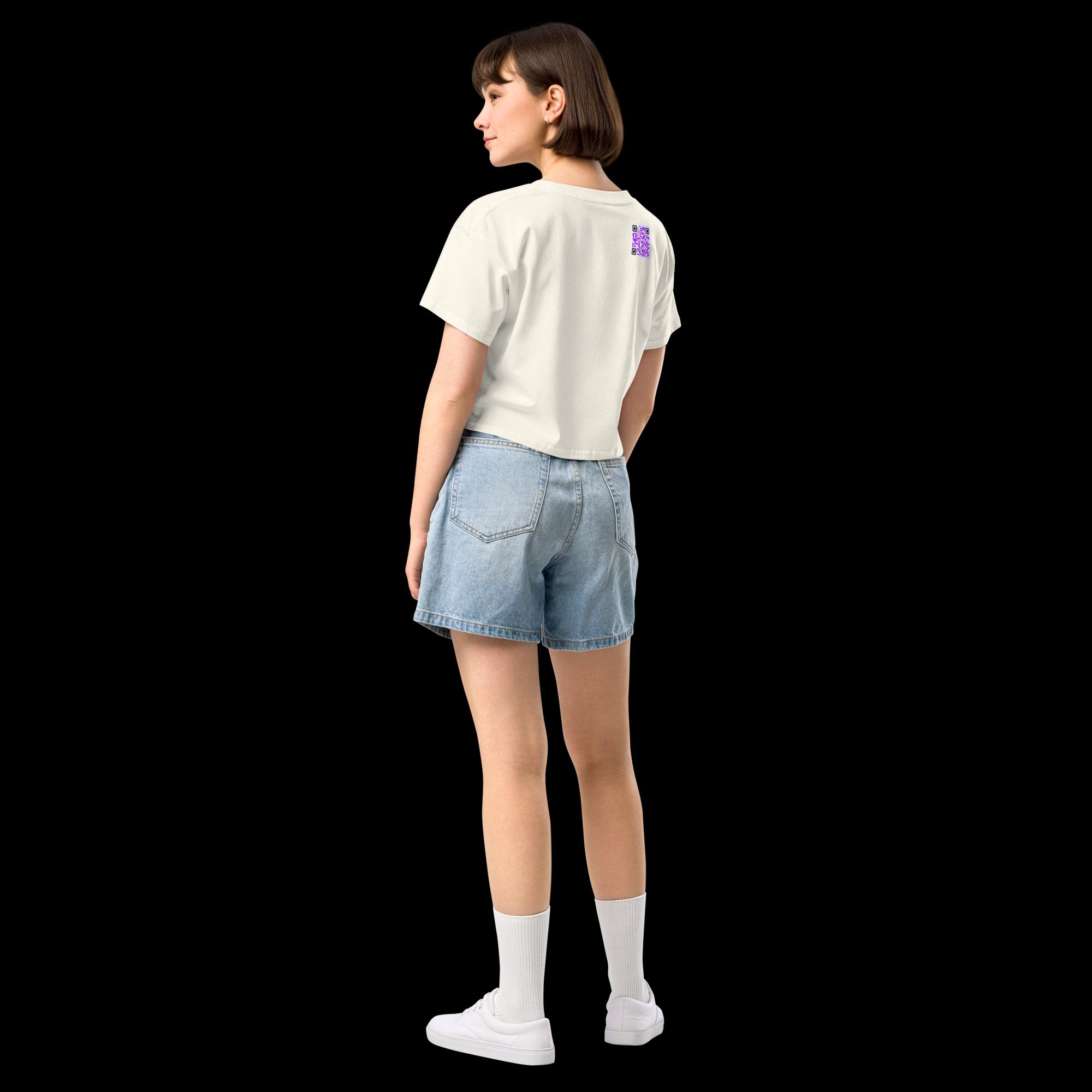 Crop top pour femme - QRCode imprimé dos – Image 9