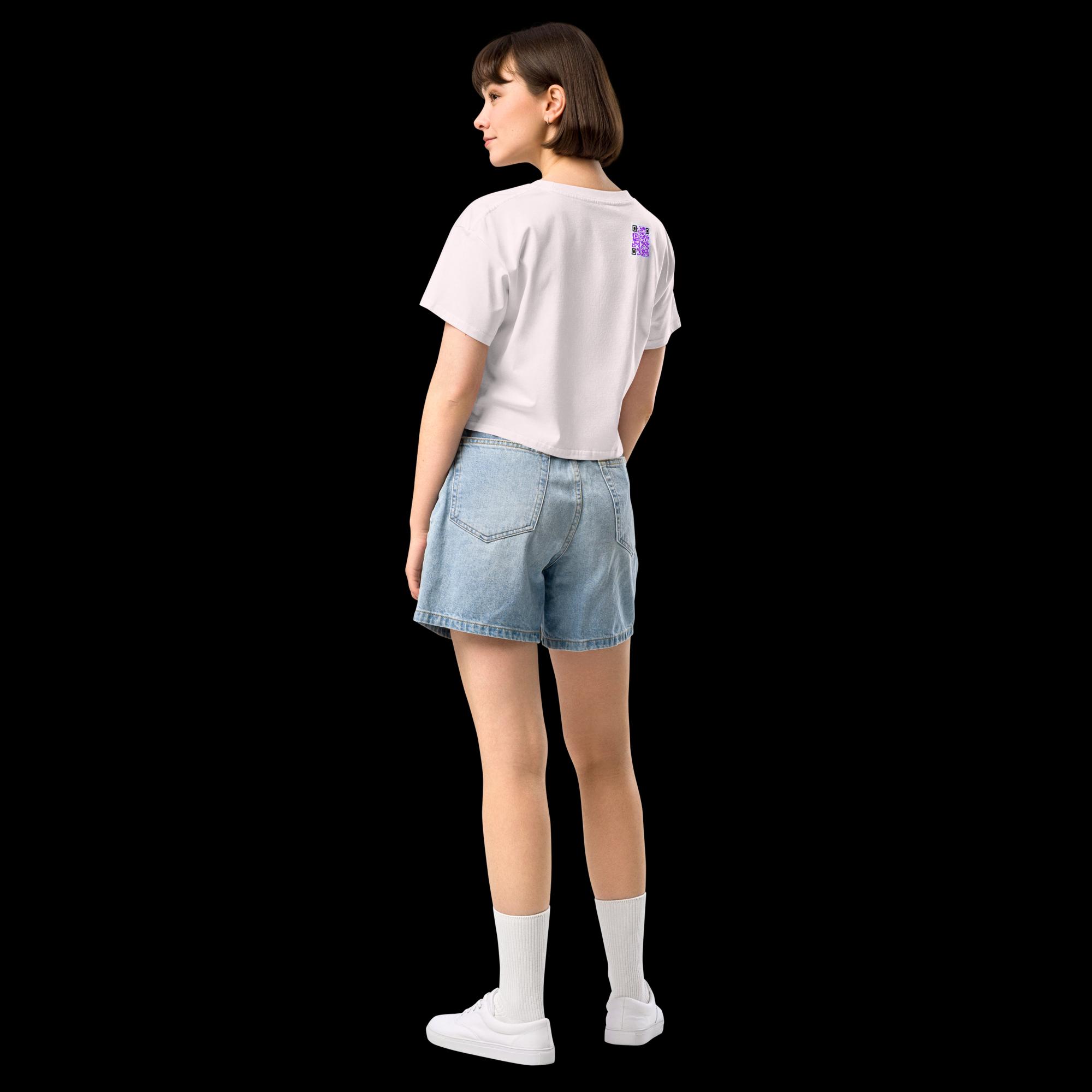 Crop top pour femme - QRCode imprimé dos – Image 6