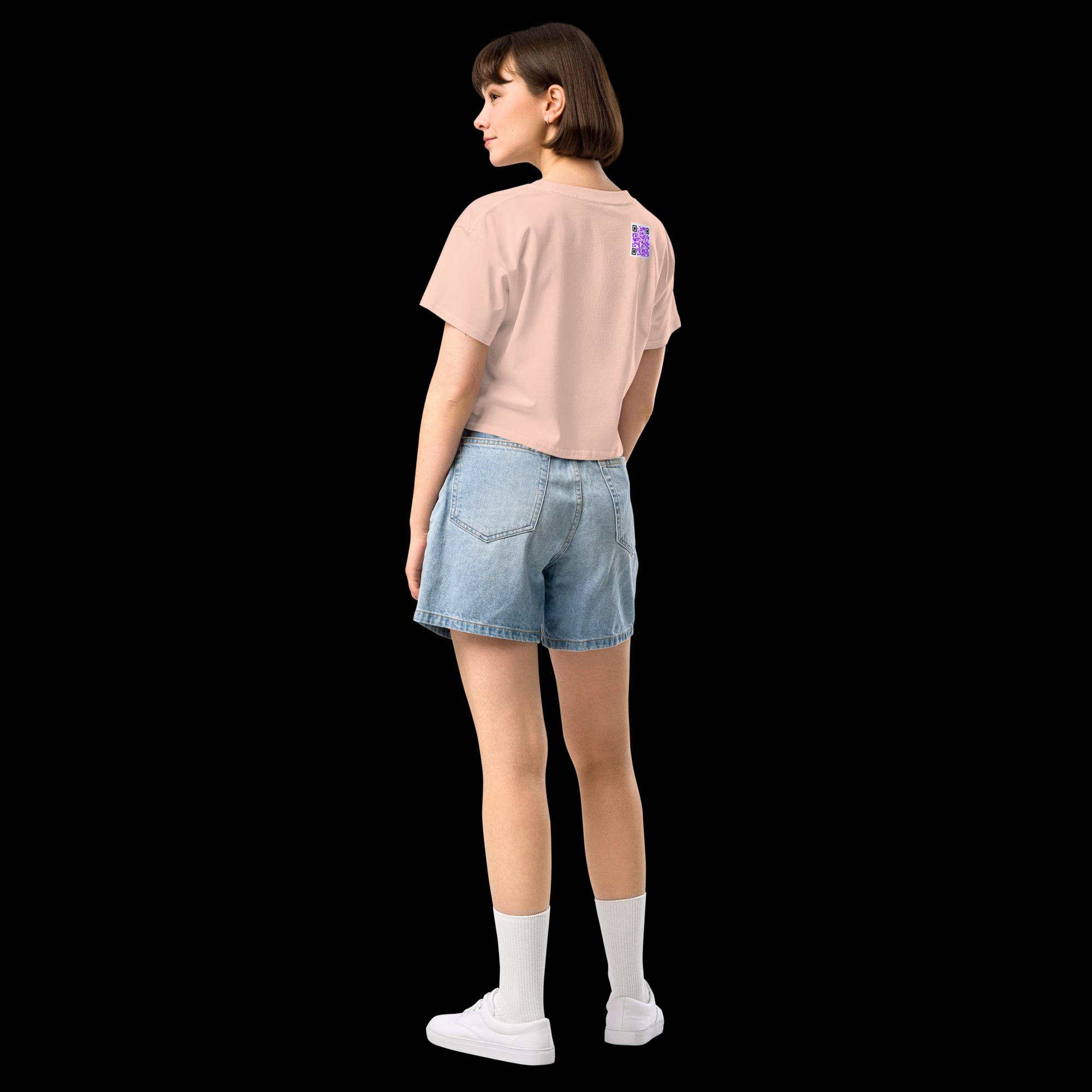 Crop top pour femme - QRCode imprimé dos – Image 7